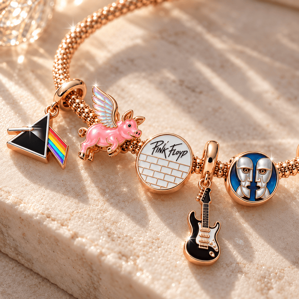 PKFL Rose Gold Charm Bracelet Set TTTT
