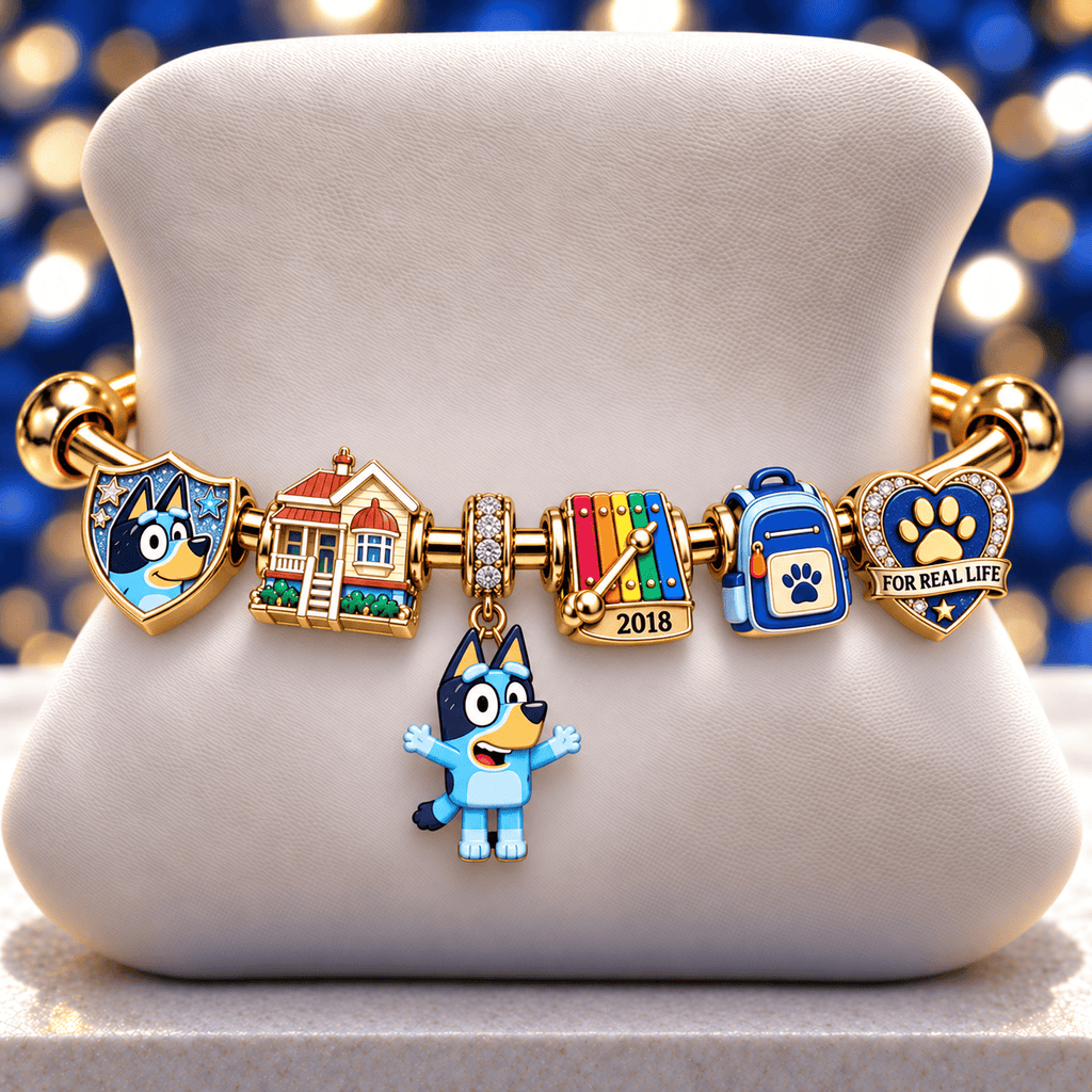 BLU Silver Charm Bracelet Set NTVA