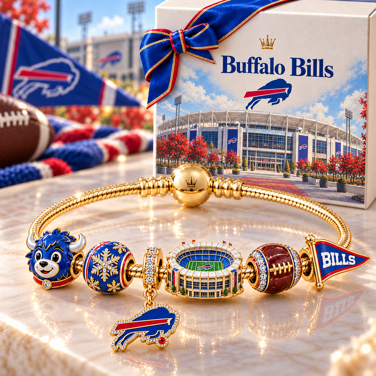 BFBL Gold Charm Bracelet Set NHVH