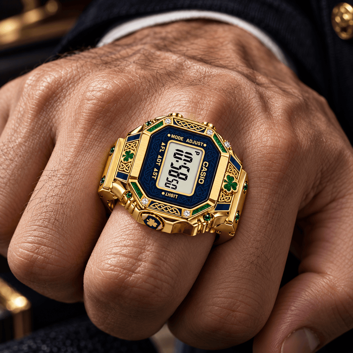 NDFI Premium Gold Ring Watch LNTH