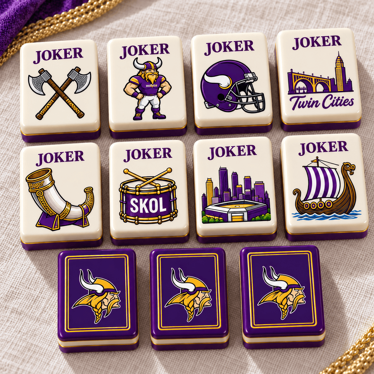 Premium MNV Mahjong Tiles Set TTMH