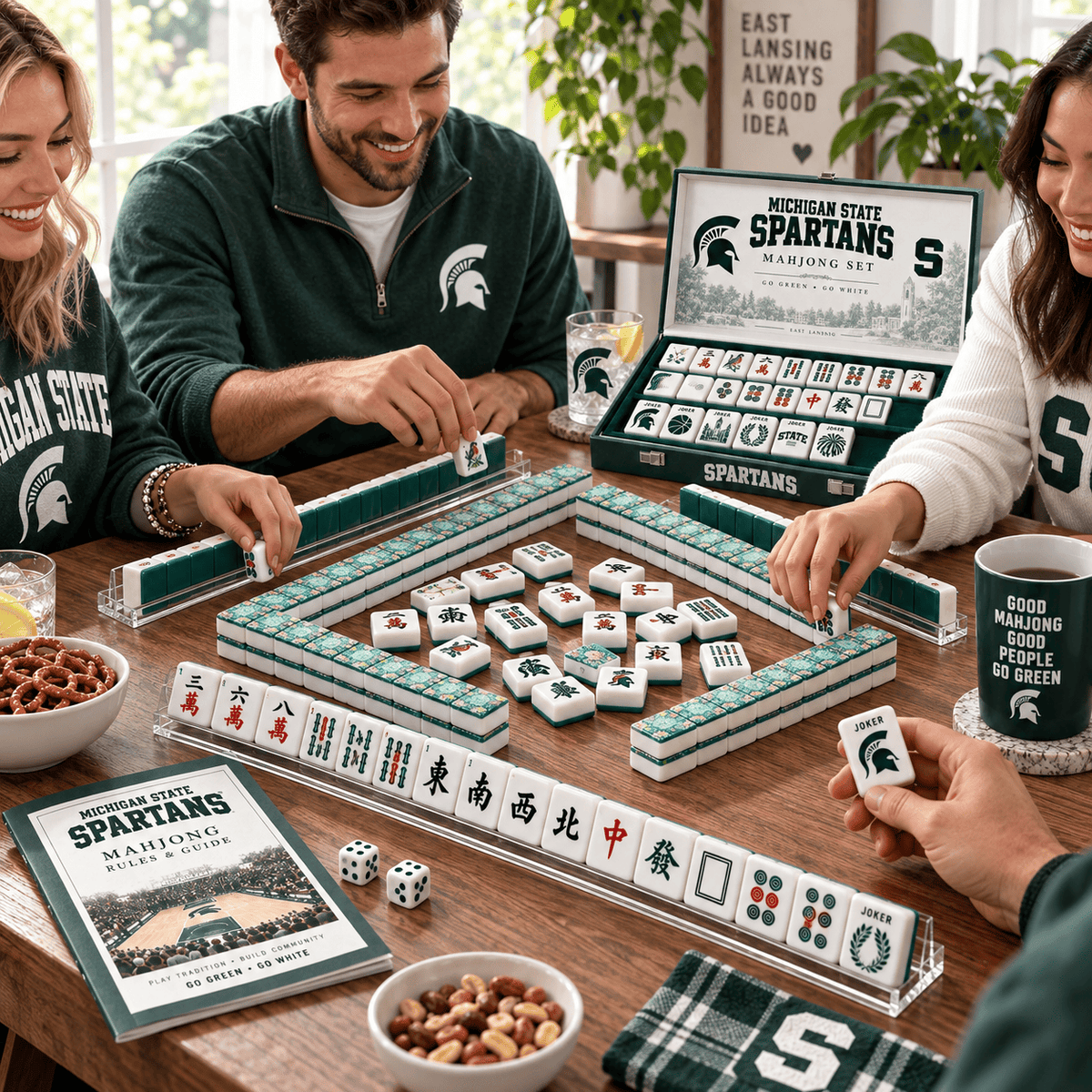 Premium MSU Mahjong Tiles Set TNSM