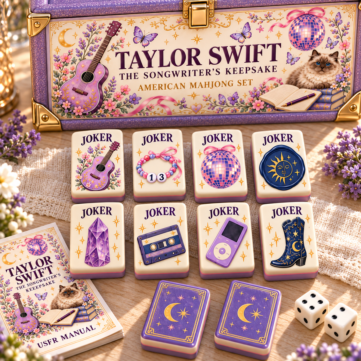 Premium TLSW Mahjong Tiles Set PVNA